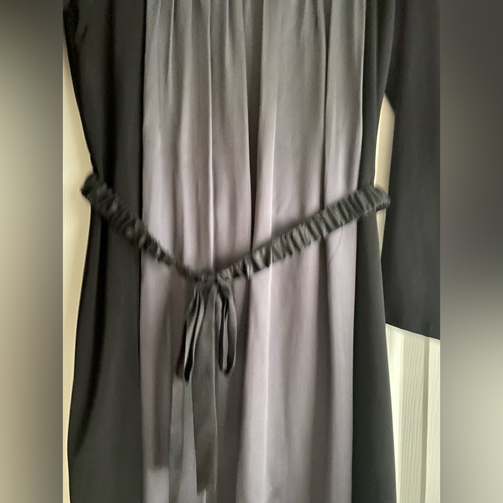 Simply Vera Vera Wang Elegant Black Three quarter Sleeve shift Dress
